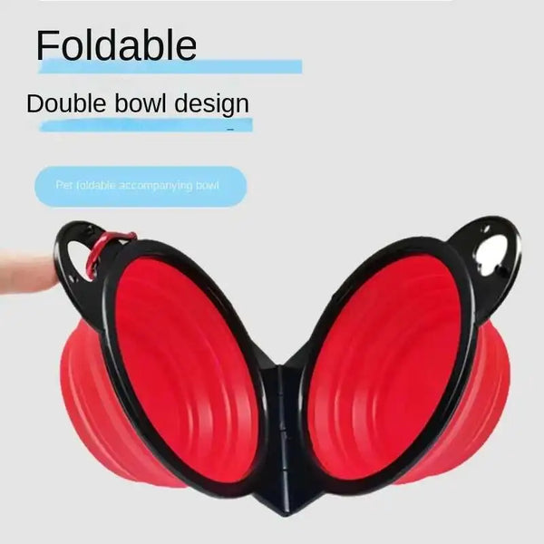 Portable Pet Dining Duo