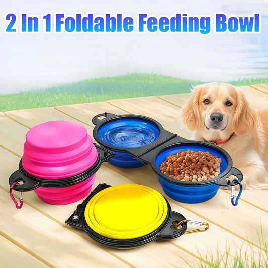 Portable Pet Dining Duo